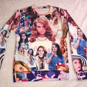 Lana Del Rey collage sweatshirt